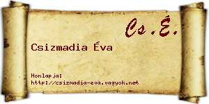 Csizmadia Éva névjegykártya